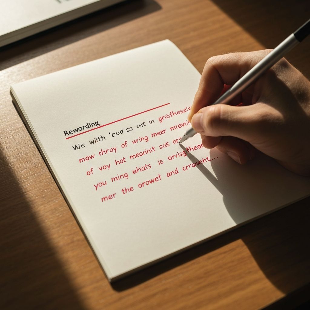 Content Paraphrasing